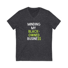 Load image into Gallery viewer, Minding My Black-owned Business V-neck Tee - Women's