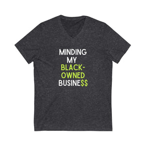 Minding My Black-owned Business V-neck Tee - Women's