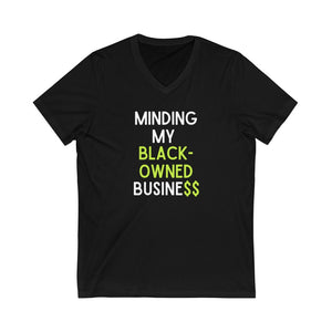Minding My Black-owned Business V-neck Tee - Women's